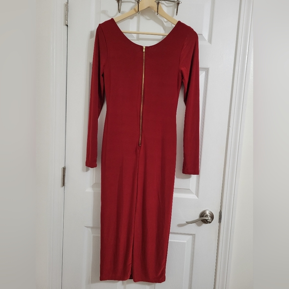 Burgundy Dress, Size M - Picture 2 of 2